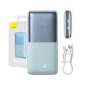 Baseus Bipow Pro Digital Display Fast Charge Power Bank 10000mAh/20W - 2xUSB, USB-C - Azul