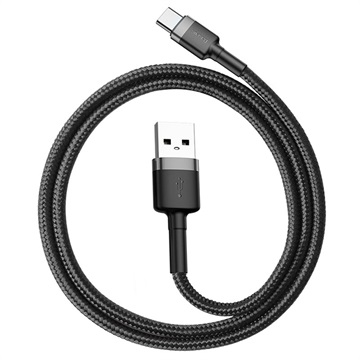 Baseus Cafule USB 2.0 / Lightning Cable - 2m - Black / Grey