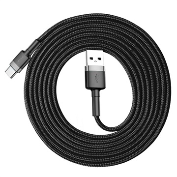 Baseus Cafule USB 2.0 / Lightning Cable - 2m - Black / Grey