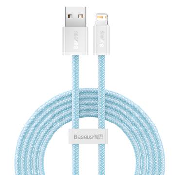 Cable USB / Lightning dinámico Baseus - 1m, 2.4A - Azul
