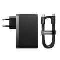 Cargador de pared Baseus GaN5 Pro 140W con cable de carga USB-C - 2xUSB-C, USB-A