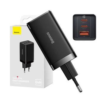 Cargador de pared Baseus GaN5 Pro 65W - 2xUSB-C, USB-A