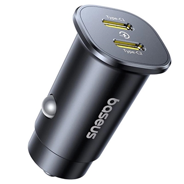 Cargador de coche Baseus GoTrip 30W Dual USB-C - Negro