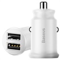 Cargador de Coche con Dual USB Baseus Grain Mini Smart - 3.1A - Blanco