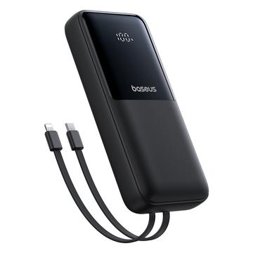 Baseus Lipow 22.5W Power Bank 20000mAh con cables Lightning y USB-C incorporados y pantalla LED
