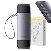 Lector de tarjetas de memoria SD/TF Baseus Lite Series WKQX060113, USB + USB-C - gris