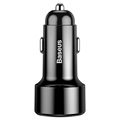 Baseus Magic USB And USB-C QC&PD Car Charger - 45W - Black