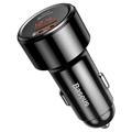 Baseus Magic USB And USB-C QC&PD Car Charger - 45W - Black