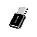 Baseus Mini Series Adaptador MicroUSB / USB-C OTG - Negro