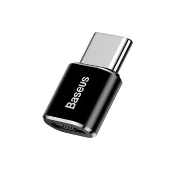 Baseus Mini Series Adaptador MicroUSB / USB-C OTG - Negro