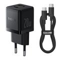 Cargador rápido Baseus Palm de 20W con cable Type-C de 60W