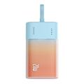Baseus Popsicle 5200mAh 20W Powerbank con cable Lightning incorporado - Azul / Naranja