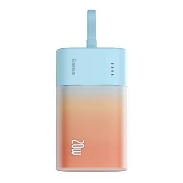 Baseus Popsicle 5200mAh 20W Powerbank con cable Lightning incorporado - Azul / Naranja