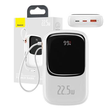 Baseus Qpow Pro Digital Display Quick Charge Type-C Edition Power Bank 20000mAh/22.5W - Blanco