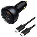 Cargador de Coche 30W Baseus PPS - USB-C PD, QC4.0/3.0, SCP, AFC - Negro