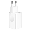 Baseus Mirror Lake Triple USB Travel Charger - White