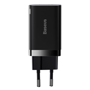 Cargador Rápido Baseus Super Si Pro 30W - USB-C, USB-A - Negro