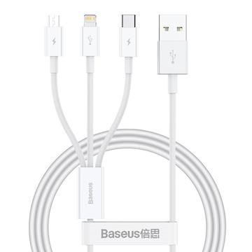 Cable de carga rápida 3 en 1 Baseus Superior Series - 1m, 3.5A