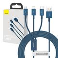 Cable de carga rápida 3 en 1 Baseus Superior Series - 1m, 3.5A - Azul