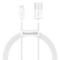 Cable Lightning Baseus Superior Series - 1m - Blanco