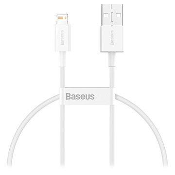 Cable Lightning Baseus Superior Series - 0.25m - Blanco