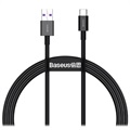 TOPK AC27 USB-C Data & Charging Cable with LCD Display - 1m - Black