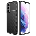 Carcasa TPU Beetle Fibra de Carbono para Samsung Galaxy S22 5G