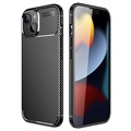 Carcasa de TPU para OnePlus 7 - Fibra de Carbono - Negro