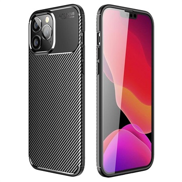 Carcasa de TPU para OnePlus 7 - Fibra de Carbono - Negro