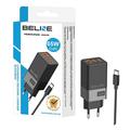 Beline BLN3CB65C Cargador de pared GaN 65W con cable USB-C - 2xUSB-C, USB-A