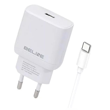 Cargador Beline PD 3.0 USB-C GaN - 30W - Blanco