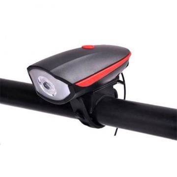 Luz para Bicicleta 3 Modos USB Recargable 250LM LED Lámpara Linterna para Bicicleta Accesorios para Bicicleta - Rojo
