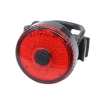 Luz trasera de bicicleta recargable por USB Luz trasera de bicicleta con 3 modos de iluminación - Rojo