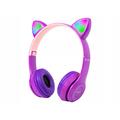 Auriculares inalámbricos Blow LED Ears para niños con Bluetooth 5.0 - Morado