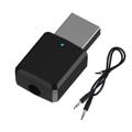 Transceptor de Audio Inalámbrico con Cable AUX de 3.5mm - Negro