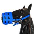 Bozal de pastoreo transpirable para caballos - Talla M - Azul