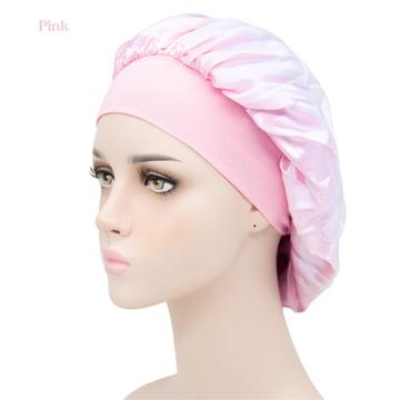 Gorro de Noche de Satén de Seda Transpirable para el Pelo