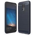 Carcasa de TPU Brushed para Huawei Mate 10 Lite - Fibra de Carbono - Azul Oscuro