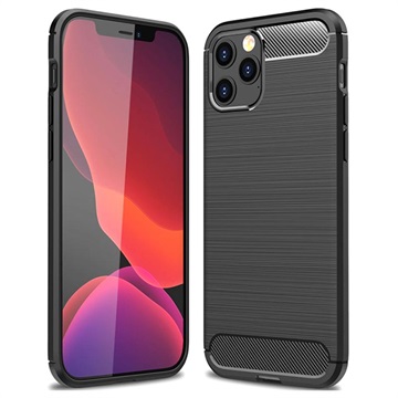 Carcasa de TPU Brushed para Google Pixel 4 XL - Fibra de Carbono - Negro