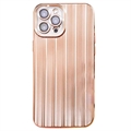 Carcasa de TPU Cepillada con Protector de Lente de Cámara para iPhone 12 Pro