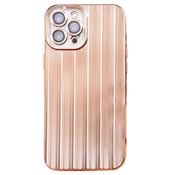 Carcasa de TPU Cepillada con Protector de Lente de Cámara para iPhone 12 Pro