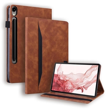 Funda Folio Samsung Galaxy Tab S11/S10 Lite/S10 FE/S9 FE/S9/S8/S7 Business Style - Marrón