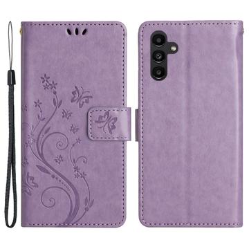 Funda Mariposa para Samsung Galaxy A54 5G - Estilo Cartera - Violeta