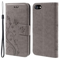 Funda Mariposa para iPhone 7/8/SE (2020)/SE (2022) - Estilo Cartera - Gris