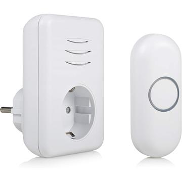 Byron DBY-22313 Timbre inalámbrico - Enchufe UE - Blanco