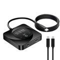 Conmutador bidireccional USB-C C-HD019 - 8K/10 Gbps/100W - Negro