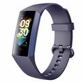 C80 1.1" AMOLED Screen Body Temperature Smart Bracelet with Heart Rate, Blood Pressure, Blood Oxygen Monitoring - Azul