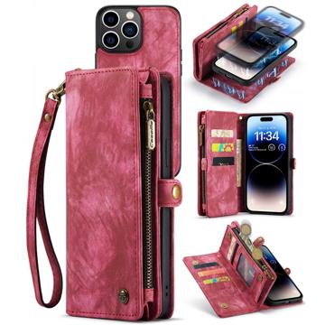 Funda Multifuncional Caseme 2-en-1 para iPhone 14 Pro Max - Rojo