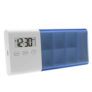 CR-250 Organizador inteligente de pastillas con temporizador electrónico y 7 compartimentos - Azul