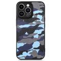 Carcasa Híbrida Serie Camouflage para iPhone 14 Pro - Azul